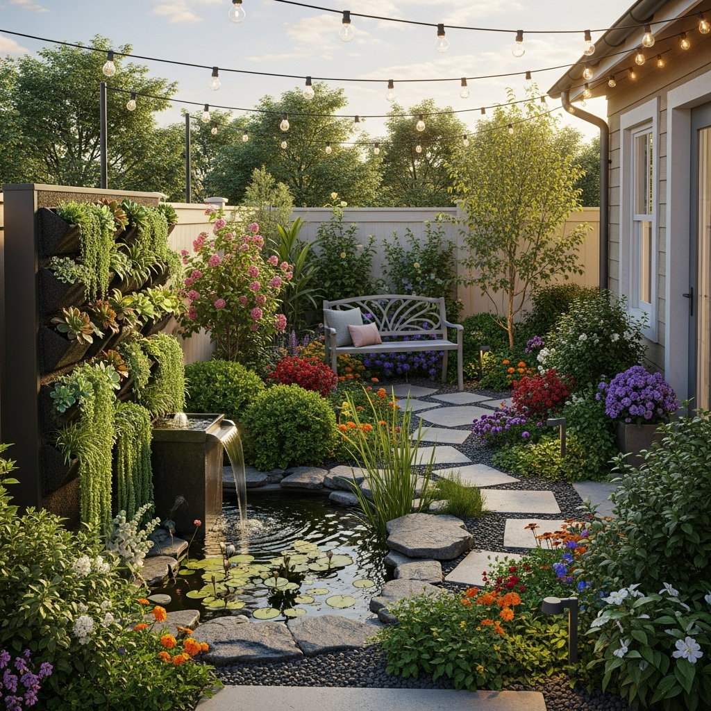 حدائق منزلية صغيرة خارجية